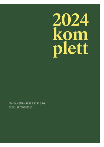 Miniature Fundamenta Real Estate AG Rapport annuel 2024