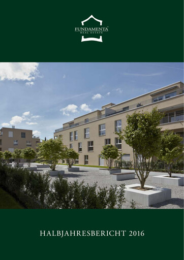 Thumbnail Fundamenta Real Estate AG Half-year Report 2016-h1