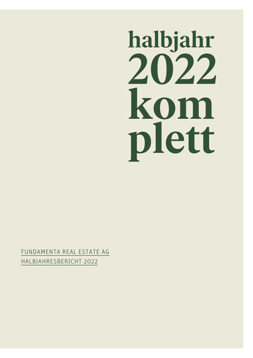 Thumbnail Fundamenta Real Estate AG Half-year Report 2022-h1