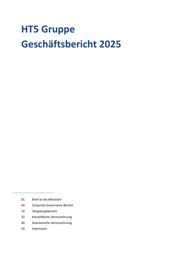 Vorschaubild HT5 AG Jahresbericht 2025