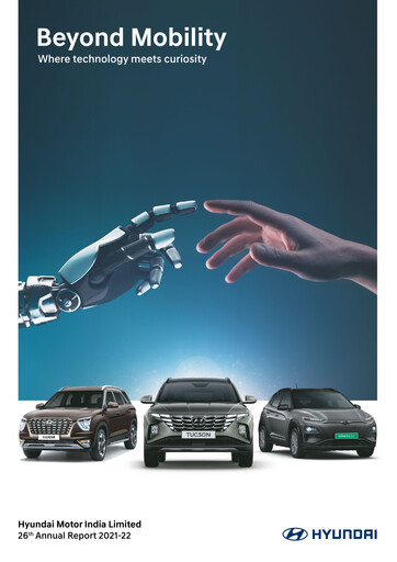 Miniature Hyundai Motor India Rapport annuel 2021-2022