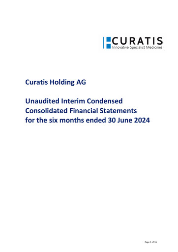 Miniature Curatis Rapport semestriel 2024-h1