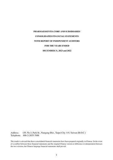 Thumbnail PharmaEssentia Financial Statement 2023