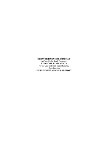 Thumbnail Derayah Financial Company Financial Statement 2022
