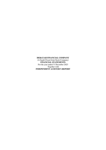 Thumbnail Derayah Financial Company Financial Statement 2023