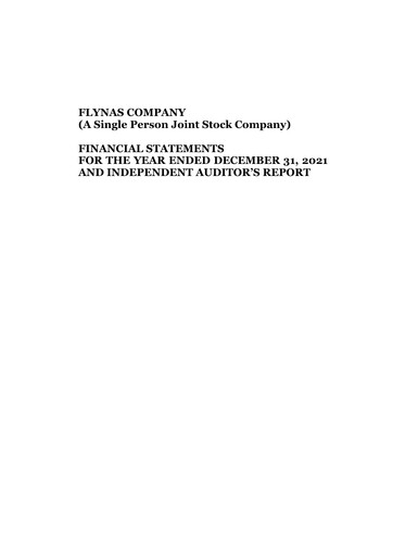 Vorschaubild Flynas Company Finanzmitteilung 2021