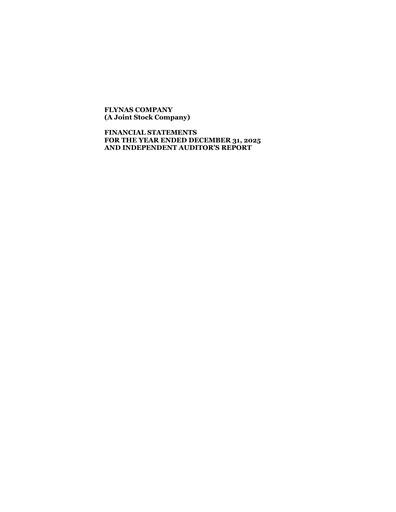 Vorschaubild Flynas Company Finanzmitteilung 2025