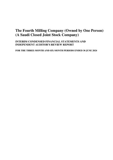Thumbnail Fourth Milling Quarterly Report 2024-q2