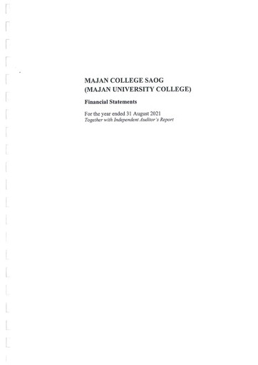 Thumbnail Majan University College Financial Statement fy2021