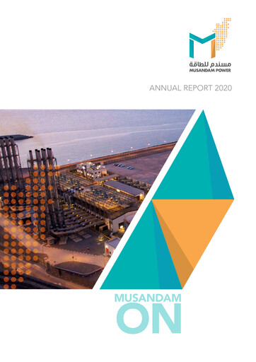 Thumbnail Musandam Power Annual Report 2020