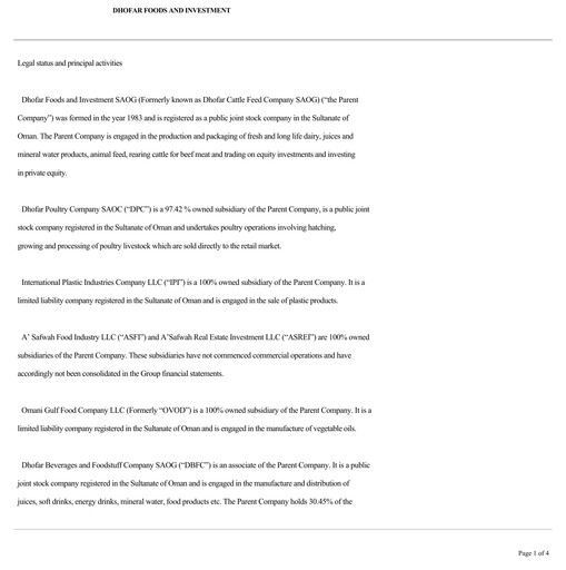 Thumbnail Dhofar Food & Investment SAOG Quarterly Report 2025-q1