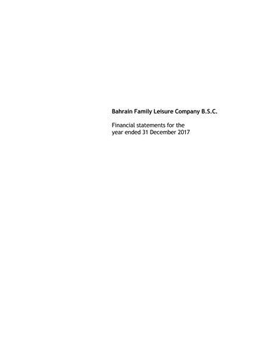 Thumbnail Bahrain Family Leisure Company Financial Statement 2017