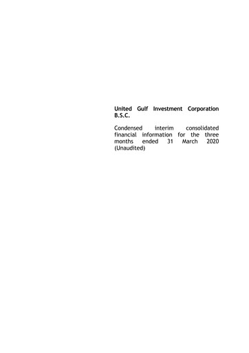Thumbnail United Gulf Investment Corporation Financial Statement 2020-q1
