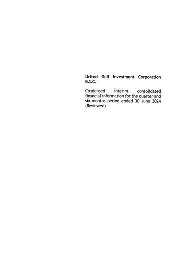 Thumbnail United Gulf Investment Corporation Financial Statement 2024-h1