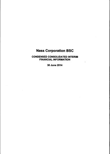 Thumbnail Nass Corporation B.S.C. Financial Statement 2014-h1