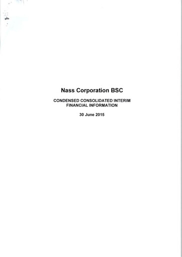 Thumbnail Nass Corporation B.S.C. Financial Statement 2015-h1