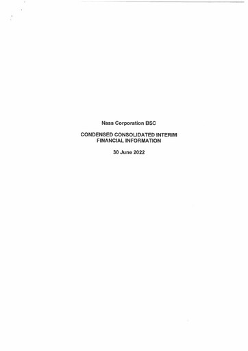 Thumbnail Nass Corporation B.S.C. Financial Statement 2022-h1