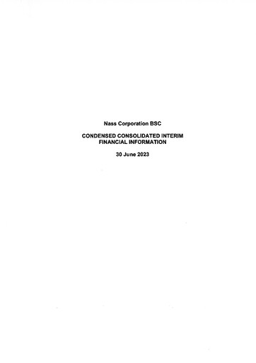 Thumbnail Nass Corporation B.S.C. Financial Statement 2023-h1