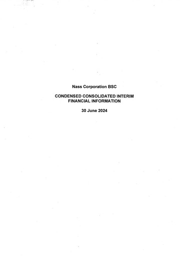 Thumbnail Nass Corporation B.S.C. Financial Statement 2024-h1