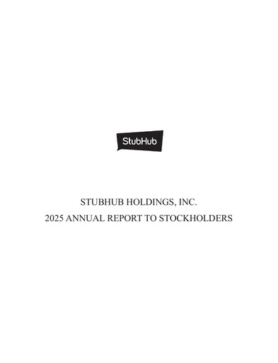 Thumbnail StubHub Holdings Annual Report 2025