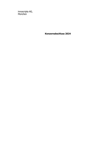 Thumbnail innoscripta SE Financial Report 2024
