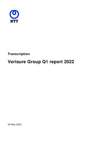 Thumbnail Verisure plc Quarterly Report 2022-q1