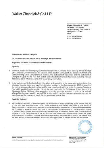 Thumbnail Vishal Mega Mart Limited Financial Statement fy2024