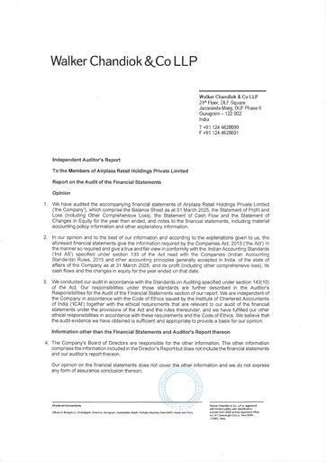 Thumbnail Vishal Mega Mart Limited Financial Statement fy2025