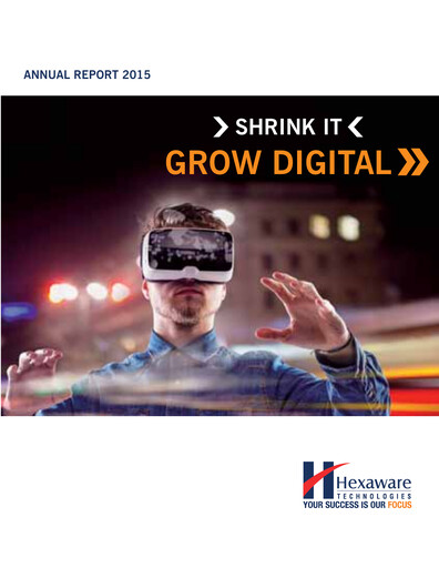 Thumbnail Hexaware Technologies Annual Report 2015