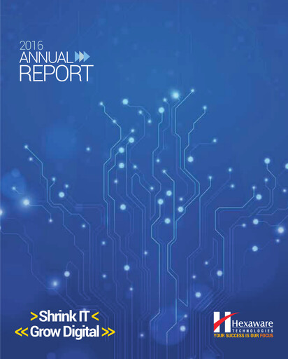 Thumbnail Hexaware Technologies Annual Report 2016