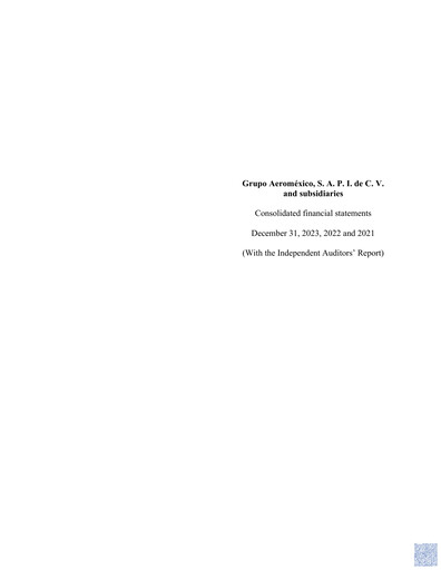 Thumbnail Grupo Aeromexico Financial Statement 2023