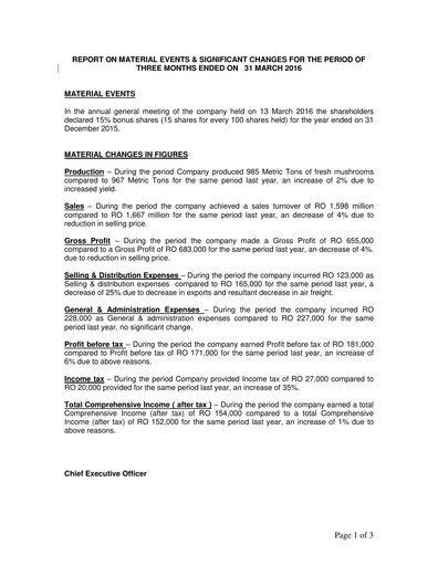 Thumbnail Gulf Mushroom Products Company SAOG Quarterly Report 2016-q1