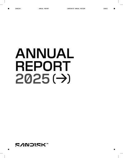 Thumbnail Sandisk Annual Report 2024-2025