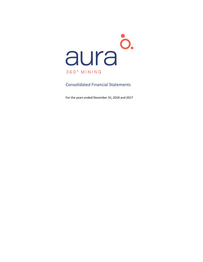 Thumbnail Aura Minerals Financial Statement 2018