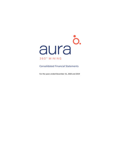 Thumbnail Aura Minerals Financial Statement 2020