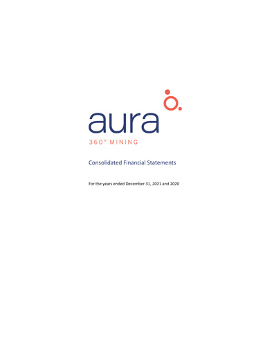 Thumbnail Aura Minerals Financial Statement 2021