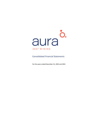 Thumbnail Aura Minerals Financial Statement 2022