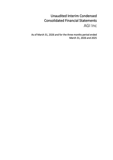 Thumbnail AGI Inc (Agibank) Quarterly Report 2026-q1