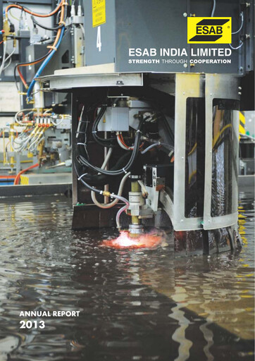 Thumbnail ESAB India Annual Report 2013