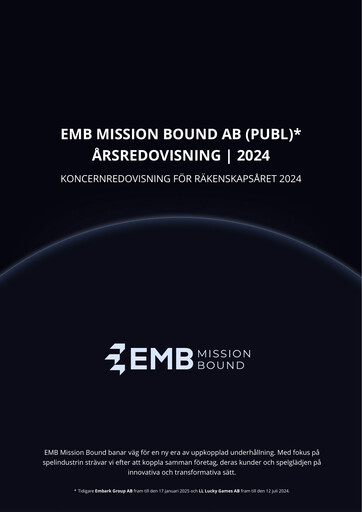 Miniature EMB Mission Bound AB (publ) Rapport annuel 2024
