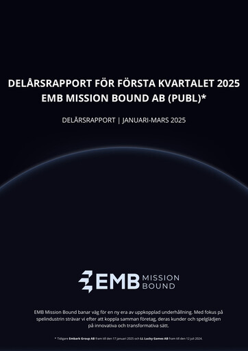 Miniature EMB Mission Bound AB (publ) Rapport trimestriel 2025-q1