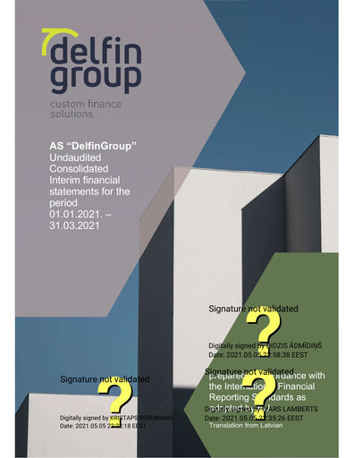 Thumbnail DelfinGroup AS Quarterly Report 2021-q1