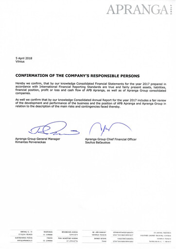 Thumbnail APB Apranga Annual Report 2017