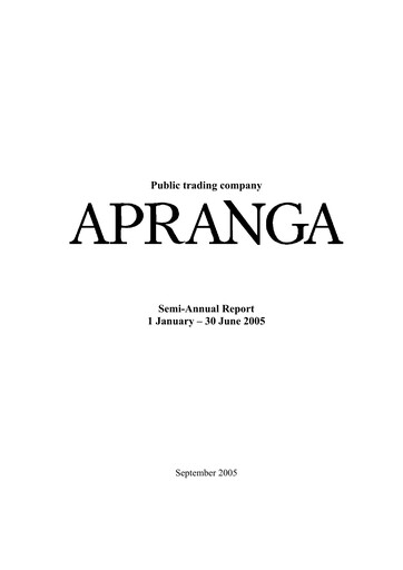 Thumbnail APB Apranga Half-year Report 2005-h1