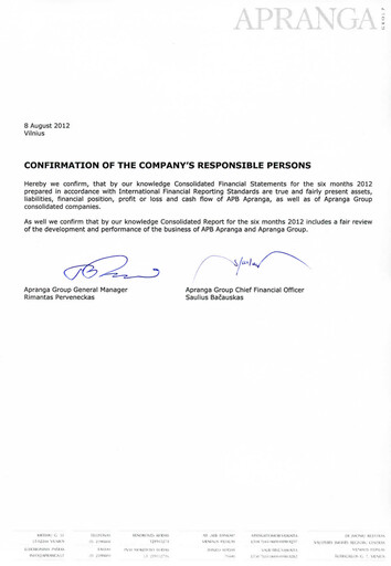 Thumbnail APB Apranga Half-year Report 2012-h1