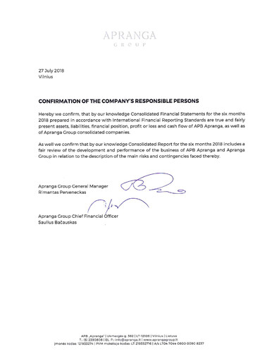 Thumbnail APB Apranga Half-year Report 2018-h1