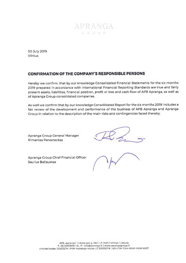 Thumbnail APB Apranga Half-year Report 2019-h1