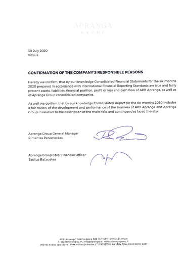 Thumbnail APB Apranga Half-year Report 2020-h1