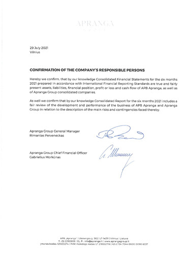 Thumbnail APB Apranga Half-year Report 2021-h1