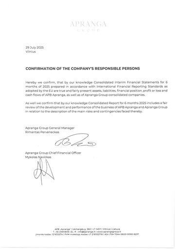 Thumbnail APB Apranga Half-year Report 2025-h1